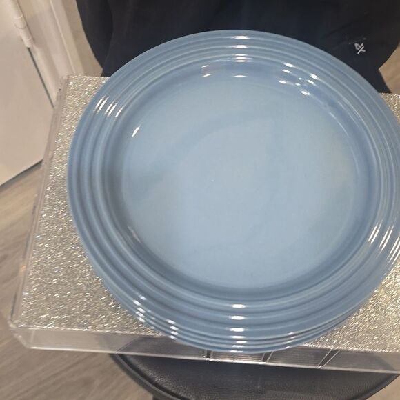 Le Creuset Salad Plates Set Of 4- Chambray Blue - Picture 8 of 9